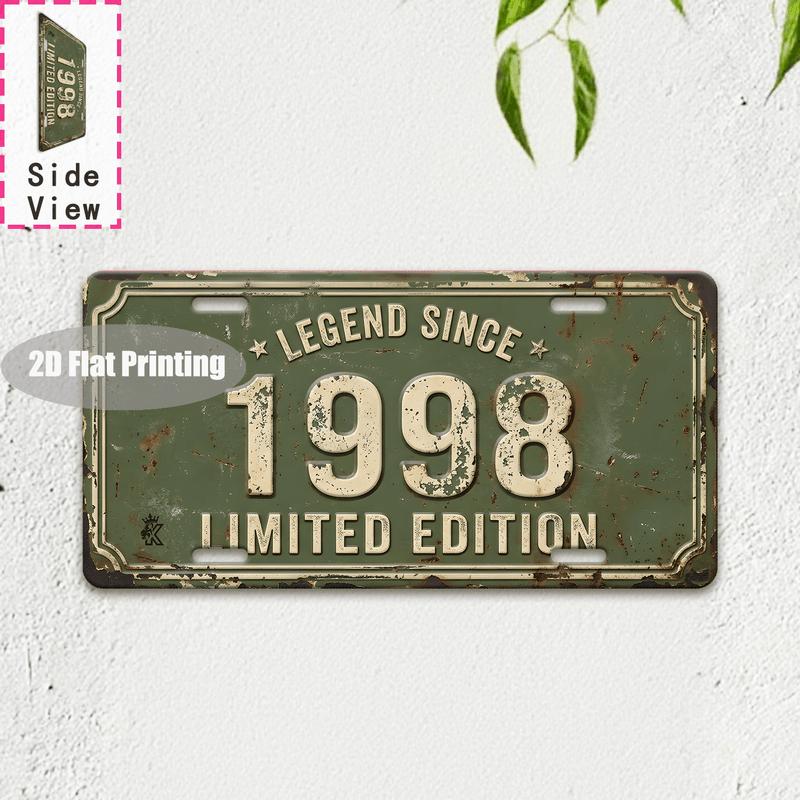Tin Sign - Vintage Durable Metal Plaque Wall Decor, Home Office Bar Man Cave Australian City Birth Year License Plate Wall Art