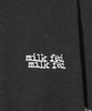 Milkfed Casual Logo Slab Short Sleeve Black Tee, Women's,