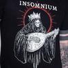 חולצה שחורה קצרת שרוולים של להקת Insomnium וינטג' כל המידות KK1297