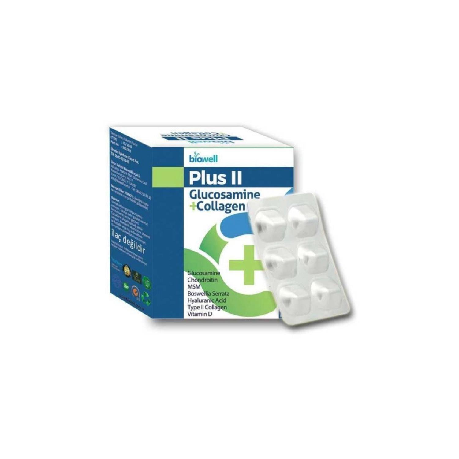 

Plus Ii Glucosamine Collagen Type 2 Collagen 60 Capsules