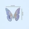 Dynamic Butterfly Car Vent Clip - Colorful Embroidered Wings, Easy to Install, Durable Fabric, Unique and Beautiful Car Decorati