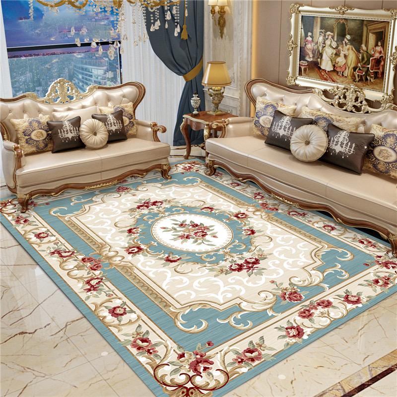 Bohemian Crystal Velvet Carpet Living Room Non-Slip Coffee Table Area Carpet Office Hotel Floor Mat Porch Lobby Door Mat