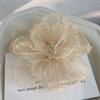 Mesh Flower Hair Clip Super Fairy Bang Clip Sweet Women Headdress Hairpin Girls Hawaii Beach Vacation Hair Accessories
