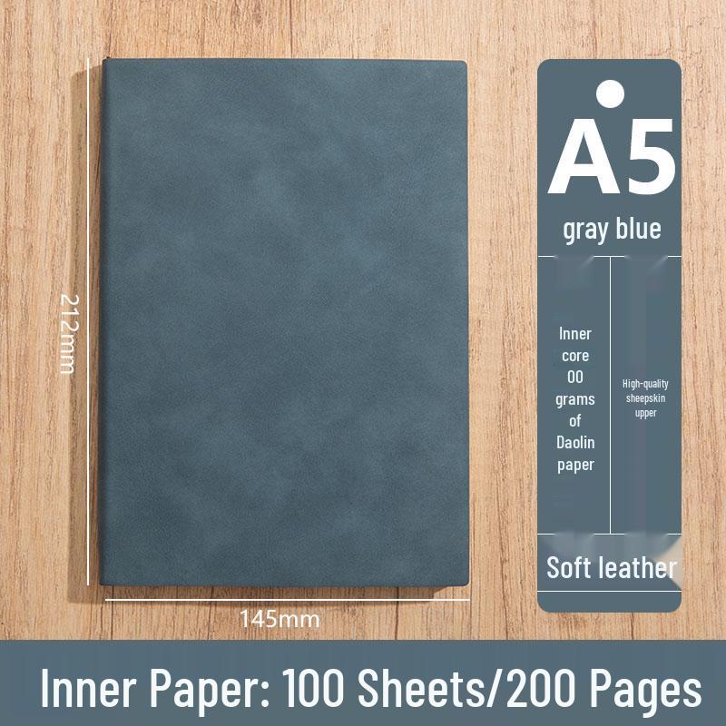 Personalized A5 Soft Leather Notebooks with Logo Printing: Custom Covers & Pages for Office Use