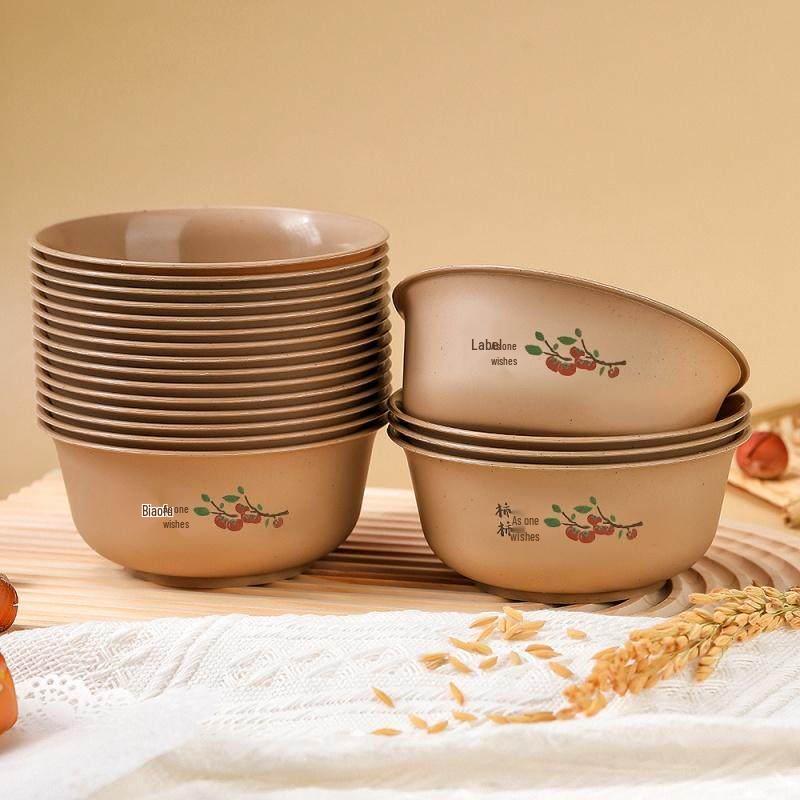 Rice Husk Disposable Bowl & Chopstick Set