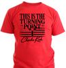 Charlie Kirk Turning Point USA American Flag Christian Patriotic Red T Shirt