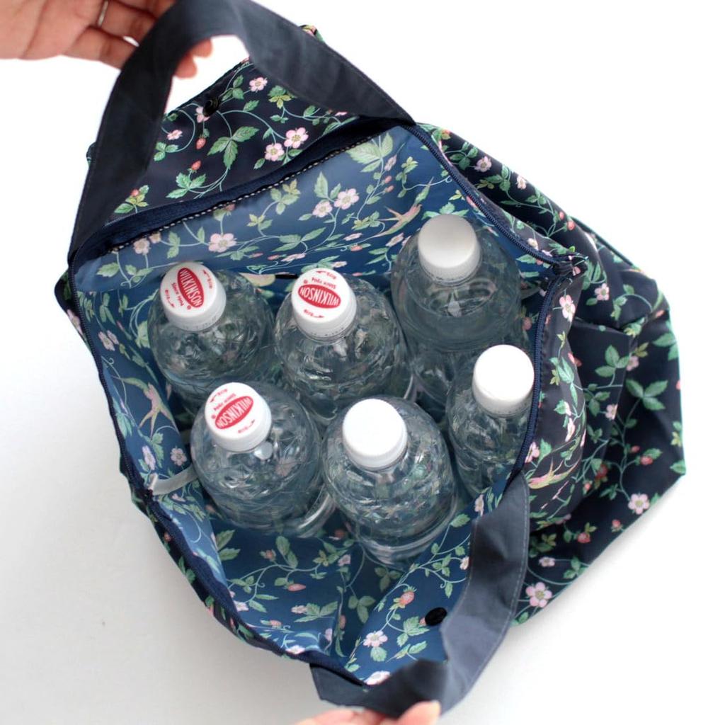 [Wedgwood] Zippered Eco Bag, Replenish Series, Wild Strawberry Navy (Packaged) Eco Bag/Reusable Bag 000299-0001-02
