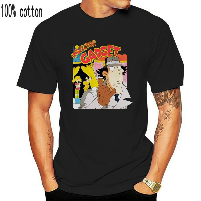 

Inspector Gadget T Shirt 1983 Animated Cartoon Series Vintage M чорний