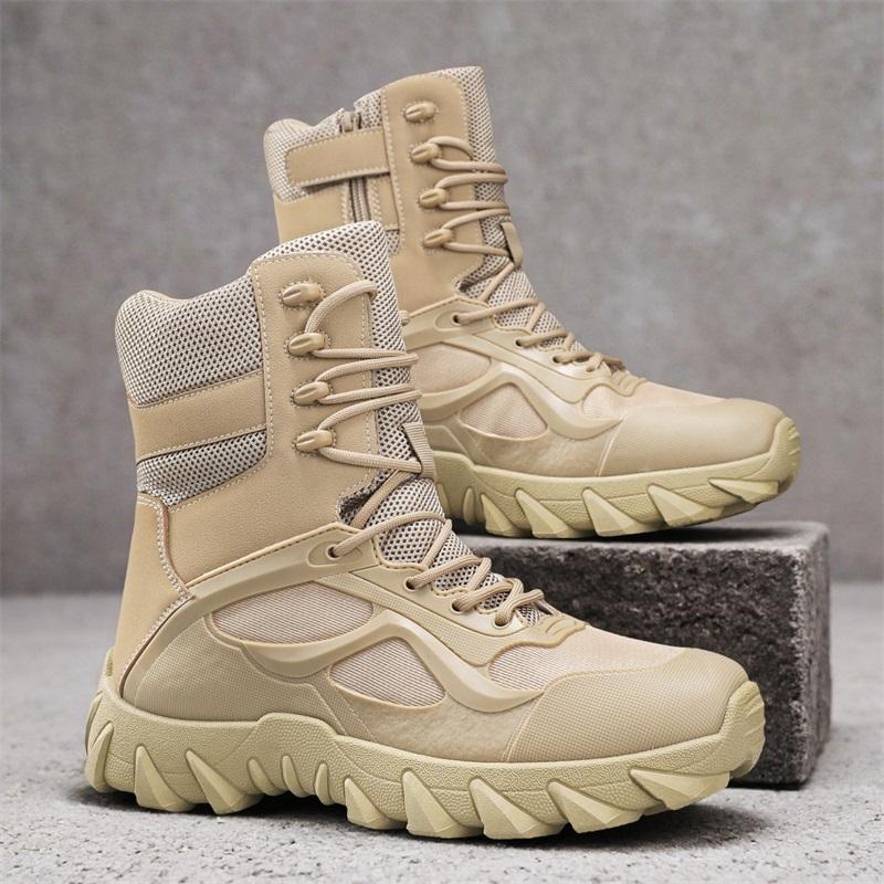High Quality Warm Men Boots High Top Non Slip Hiking Boots Outdoor Lightweight Hunting Trekking Camping Work Boot Ankle Boots