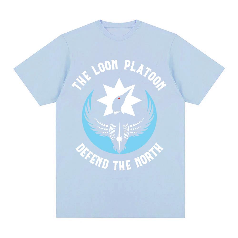 2026 NEW The Loon Platoon Defend The North Minnesota Rebel Alliance T Shirt Cotton Comfortable Round Neck Soft Tees