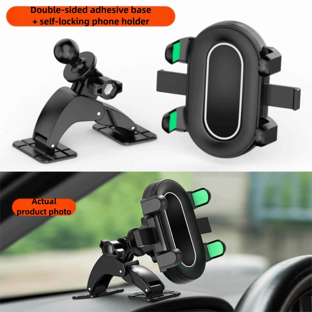 Dual Adhesive Base Ball Head Car Mount 360 Degree Rotation Dashboard Mount  Vehicle Use