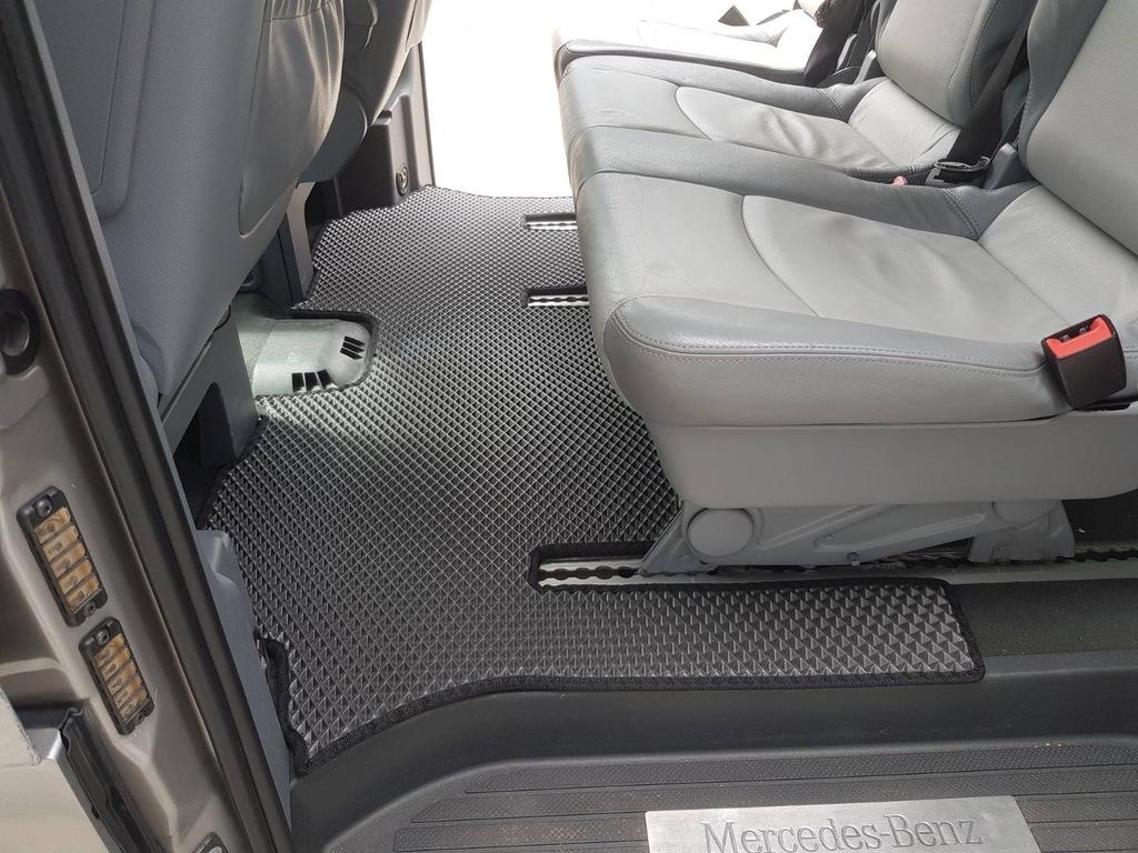 Коврики EVA V2 (Только самовывоз, полный салон, черные) для Mercedes Vito W639 2004-2014 гг