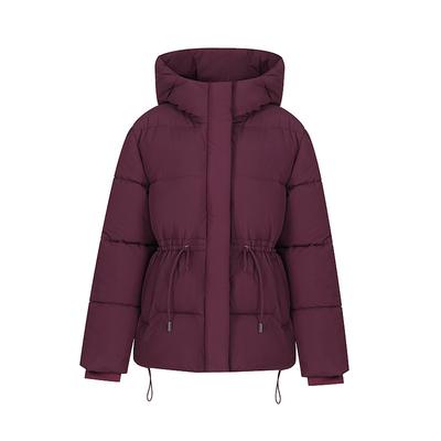 Down Cotton Coat In Winter New Fashionable and Versatile Korean Version Hooded Drawstring Waist-hugging Bread Jacket Cotton Jacket for Women