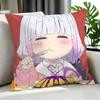 Anime Miss Kobayashi'S Dragon Maid Cushion Cover Cushion Cover Set 4Pcs 50X50 45X45 40X40 Pillowcase Decorative Sofa Home Decor