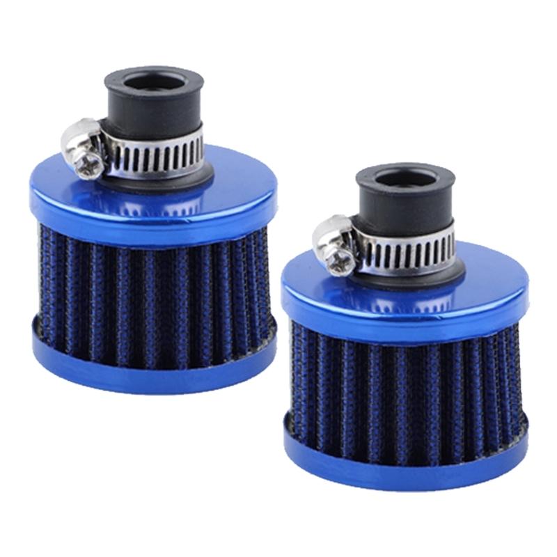 Engine Breather Filter Replacement, 12 Mm Engine Cover Filter with Metal Housing for Breather Line Service and Care