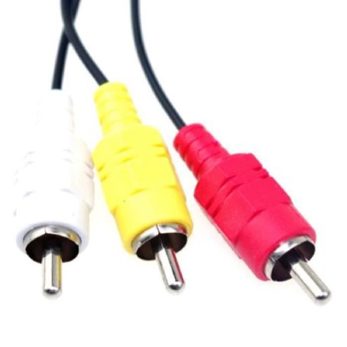 Cord 1M Audio Av Video Composite Rca Cable For Sony Ps2 Ps3 Mini
