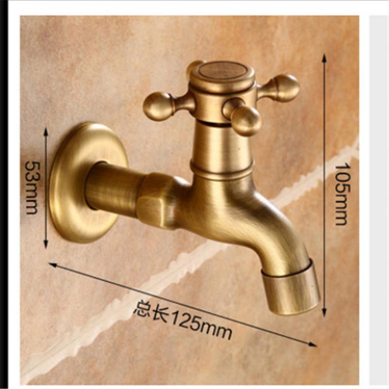 Antique Bronze Washing Machine Faucet Bibcock Faucet Garden Faucet Crane Brass Bathroom Mop Sink Faucets Water Taps Garden