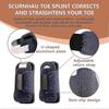 Toe Splint, Toe Corrector Brace, Toe Straightener For Hammer Toe, Crooked Toe, Mallet Toe, Bent Toe, Claw Toe, Toe Wrap To Align And Support Broken To