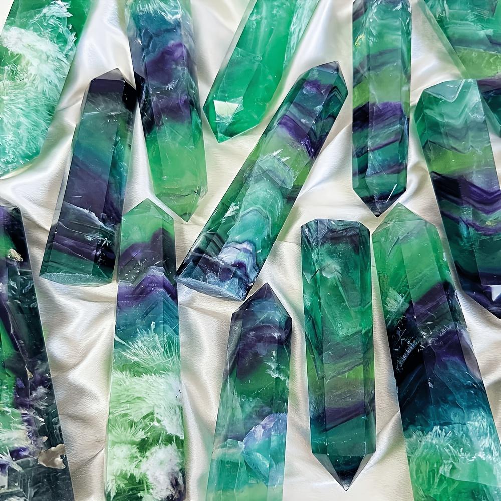 Hot Selling Natural Fluorite Feather Crystal Tower Green Fluorite Obelisk Healing Stone Home Decor Mineral Specimen
