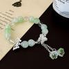 Popcorn Flower Butterfly Bracelet - Sweet Forest Style Glass Beaded Bracelet for Women or Best Friend Gift