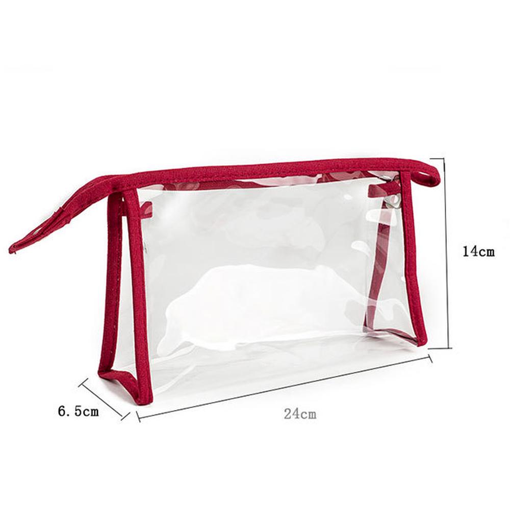 3pcs/set Women Cosmetic Bag New Fashion Dot PVC Canvas Waterproof  Make Up Bag Travel Cosmetics Toiletry Bag Pouch