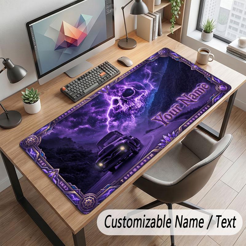 Abstract Personalized Theme Customized Mouse Pad Personalized Print Name Text Desk Mat For Home Office Table Decor