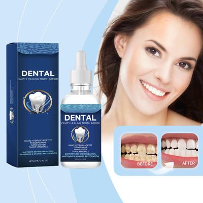 Cura Dentale Liquido Freschezza Duratura Alito Rinfrescante Pulizia Profonda Igiene Orale Rimuove Macchie di Placca Siero Sbiancante Denti 60ml