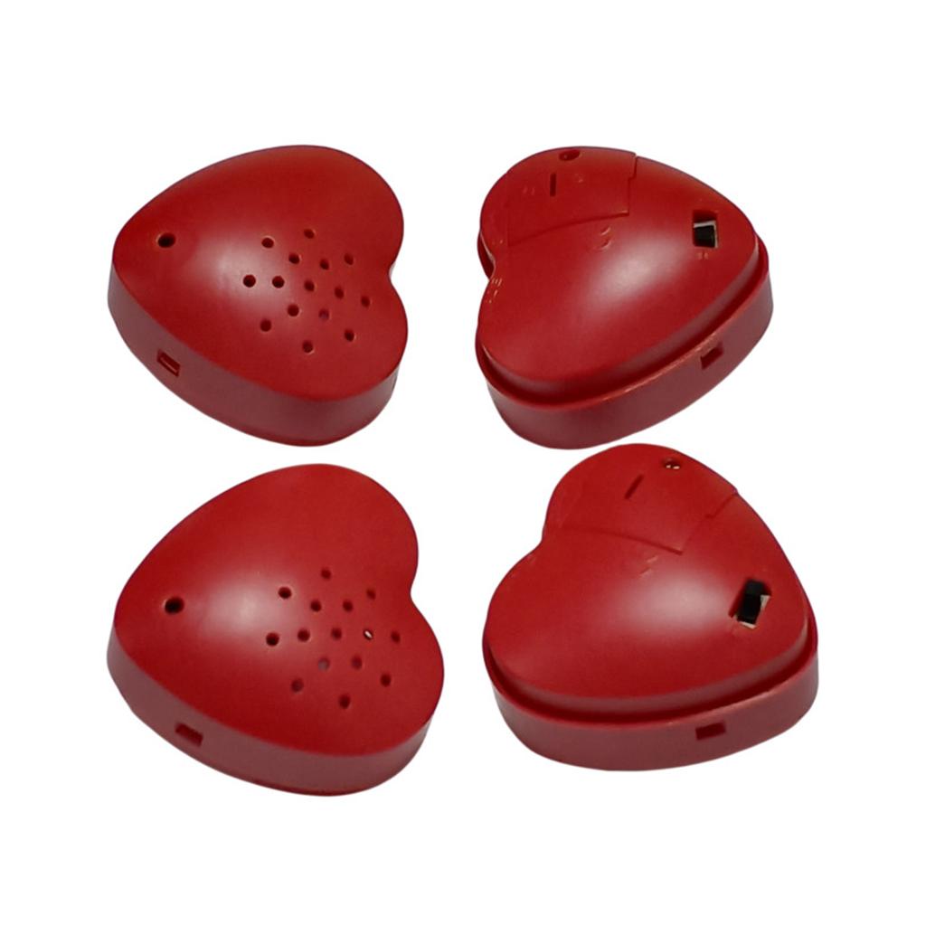 Portable Heart Shaped Voice Recorder for Stuffed Animal Recording Box for Plush Toy Easy To Use Press and Play Recorder