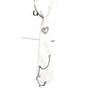 Tassels Love Heart Tie Black Shirt Tie Simple Long Necktie  Women