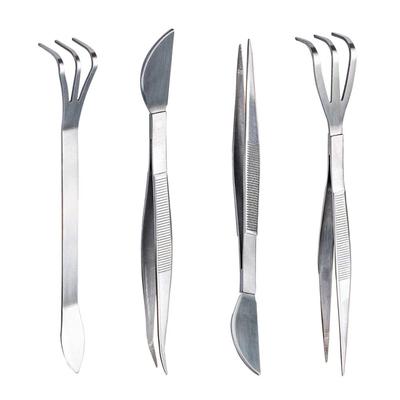 Mini Bonsai Tweezers 2-in-1 Gardening Rake Stainless Steel Root Rake  Loosen Soil