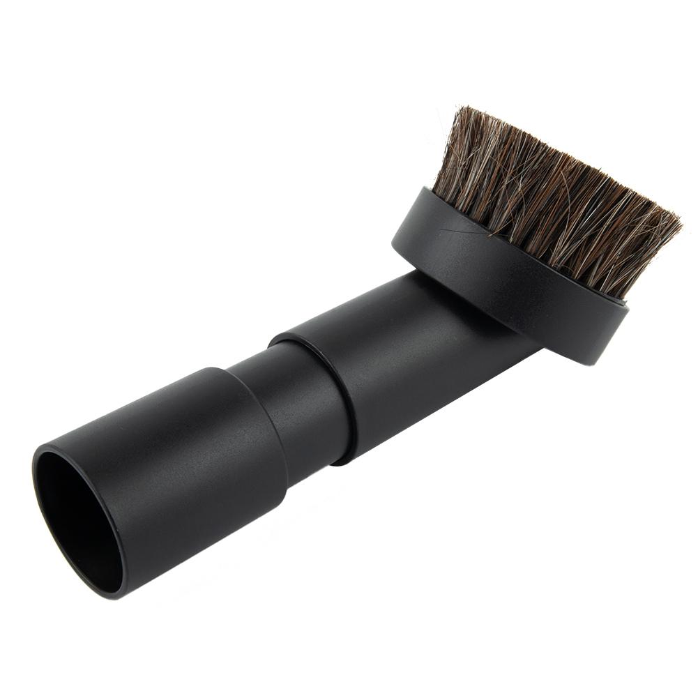 Vacuum Cleaner Round Brush Adapter Black Round Brush Soft Bristles 1 Set