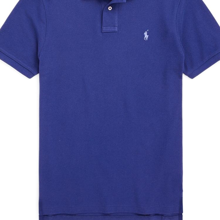 Polo Ralph Lauren SS24 Polo à Manches Courtes Coupe Slim Homme hauts Bleu MNPOKNI1N822755-400