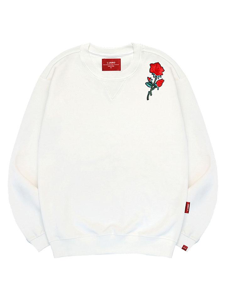 Ellamo Red Rose Wappen Sweatshirt Unisex Big Size S~4Xl (B Type)