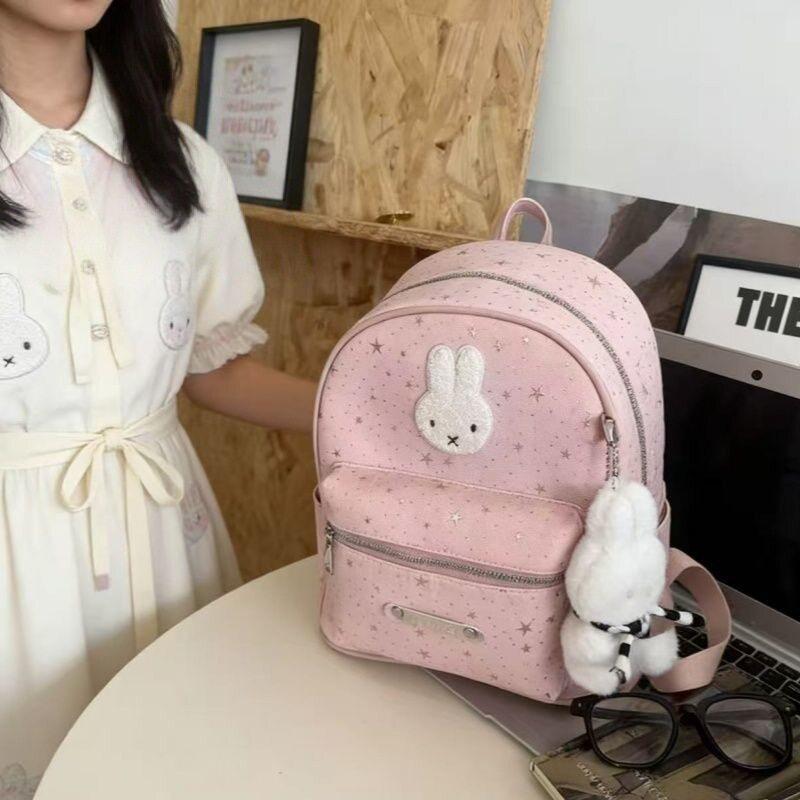 Schoolbag Korean Polka Dot Rabbit Star Schoolbag Miffy Rabbit Backpack High Value Cute Girl Going Out Small Backpack Mini