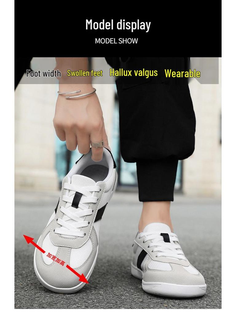 Men's Cross-Border Lightweight Luxury Mesh Barefoot Running Shoes: Plus Size, Breathable, Casual, Outdoor Off-Road Sneakers.