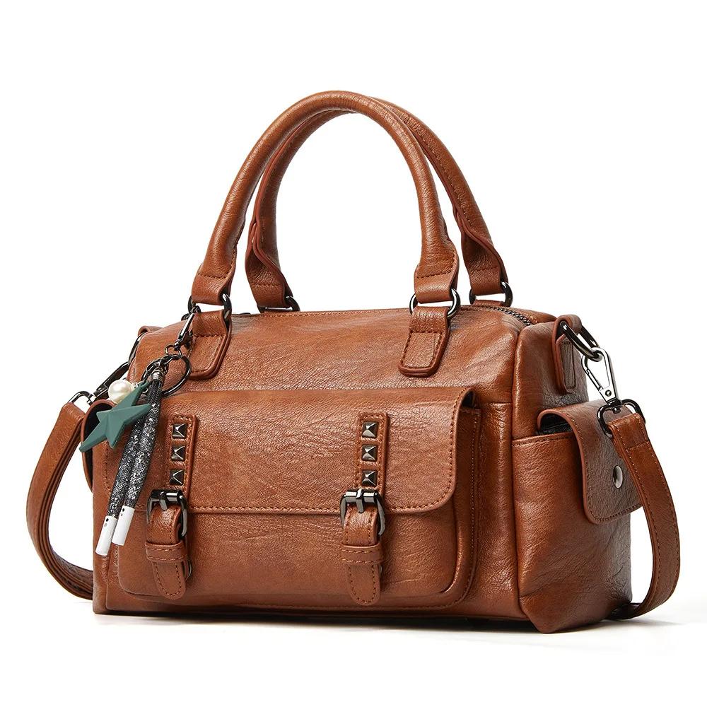 New Fashi Women's Handbag Korean Editi Soft Leather Women's Bags Shopping Shoulder Ladies Crossbody Bag