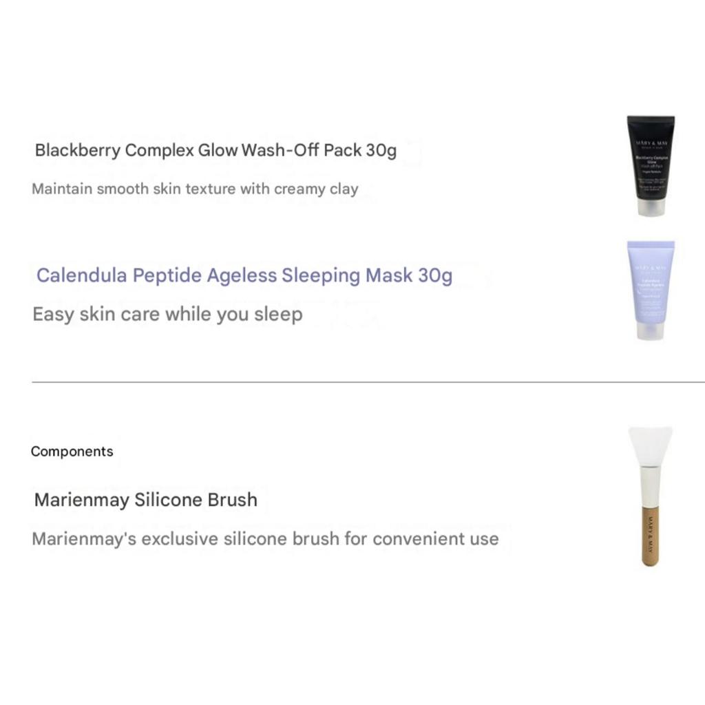 [Mary&May] Wash Off Mask Mini Gift Set
