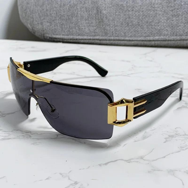 New Half Frame Oval Sunglasses Fashion Women'S Sunshade Sun Glasses Women Summer Street Photo Eyewear Uv400