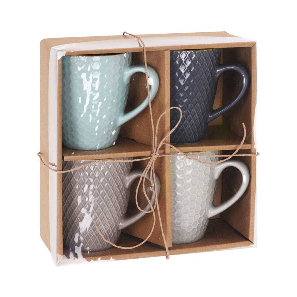 Zestaw Kubków Ceramicznych 4 Szt 200 Ml