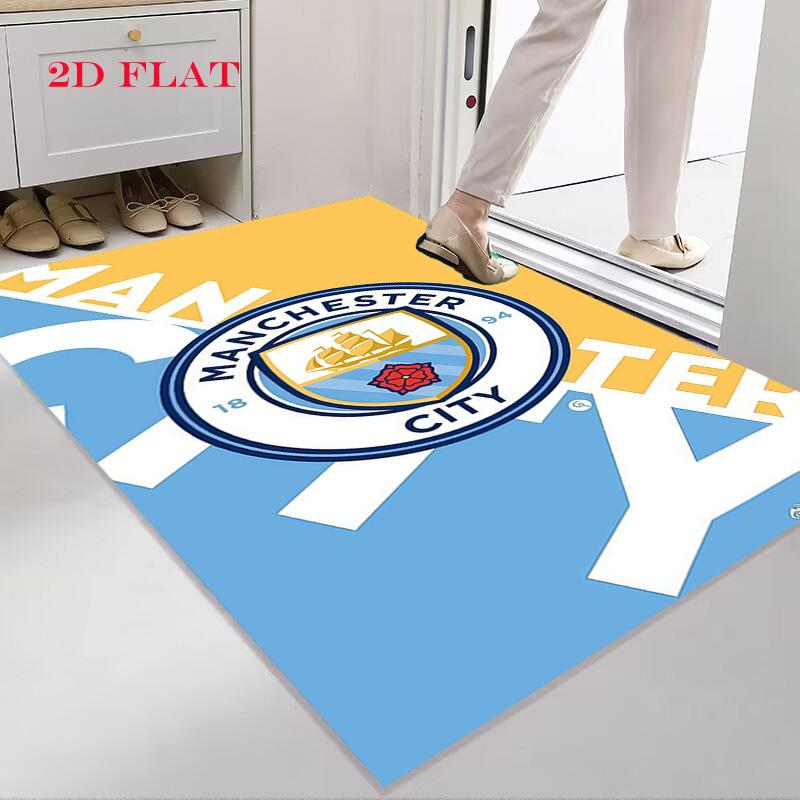MCFC logo Carpet Rug for Living Room Bedroom Home Sofa Decoration,Kids play Nonslip Floor Mat