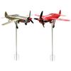 Shark Mouth Warplane Garden Wind Spinner Metal Windmill Outdoor Wind Sculpture for Yard and Garden Gift for Family Or Friends