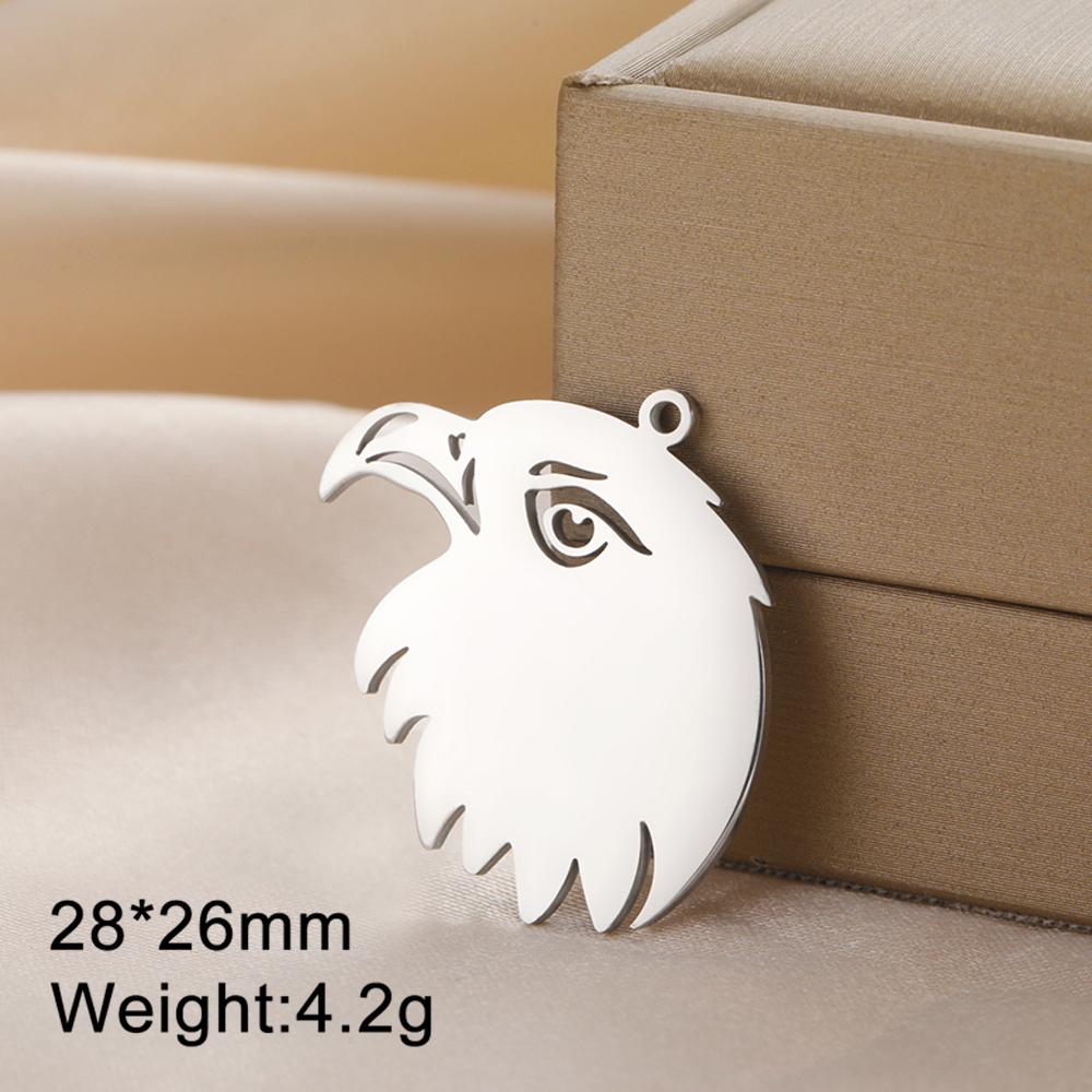 Dawapara Gothic Witch Raven Animal Bird Pendant Eagle Crow Owl Charm for Jewelry Making Stainless Steel Accessories