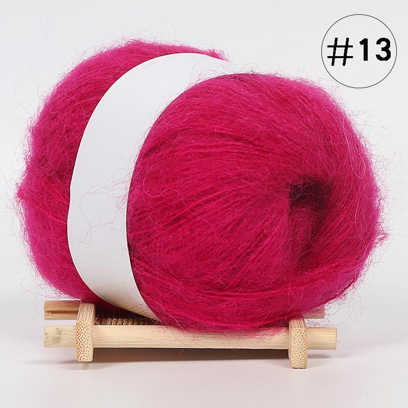 5Pcs Baby Mohair, Hand-woven DIY Sweater Scarf Thread Baby Thread Fine Wool