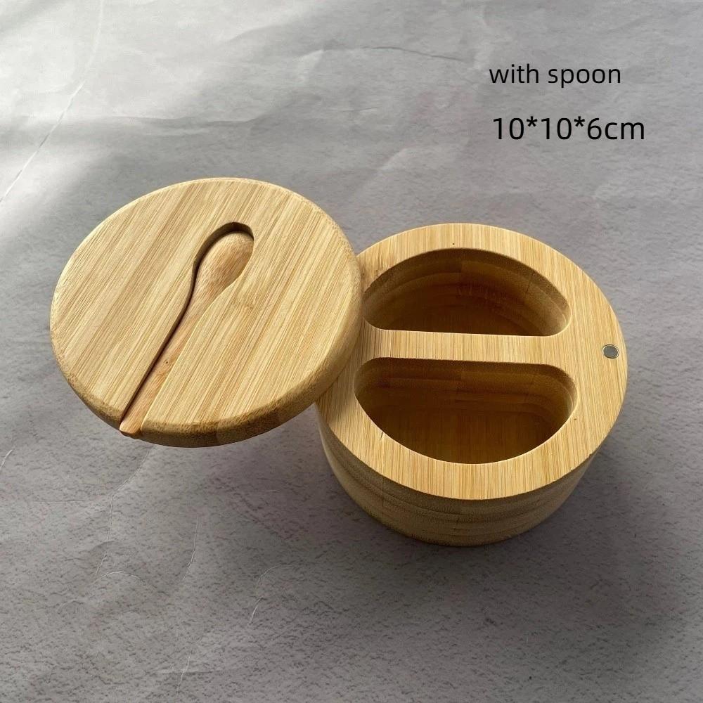 Magnetic Swivel Lid Salt Cellar Rotatable Spice Jar New Pepper Sugar Spice Holder Kitchen