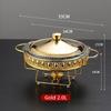 Heat Resistant Glass Buffet Stove Hotel Restaurant Food Insulation Container Heating Alcohol Stove Constant Temperature Stove