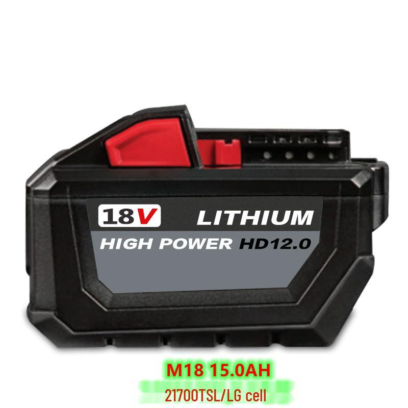Milwaukee M18 9Ah Battery & Charger Replacement for Power Tools