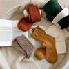Solid Color Cashmere Wool Socks Japanese Style Winter Warm Socks Retro Vintage Socks  Winter Season