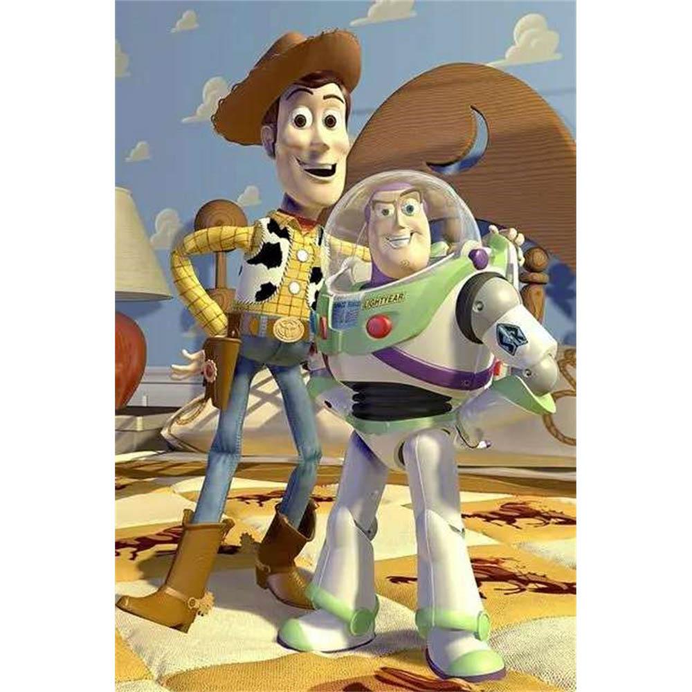 Toy Story Disney Cartoon Puzzle Cross Printed Square Pattern Mosaic Diamond Painting Art Stitch 5d Children Girl Big Size Large