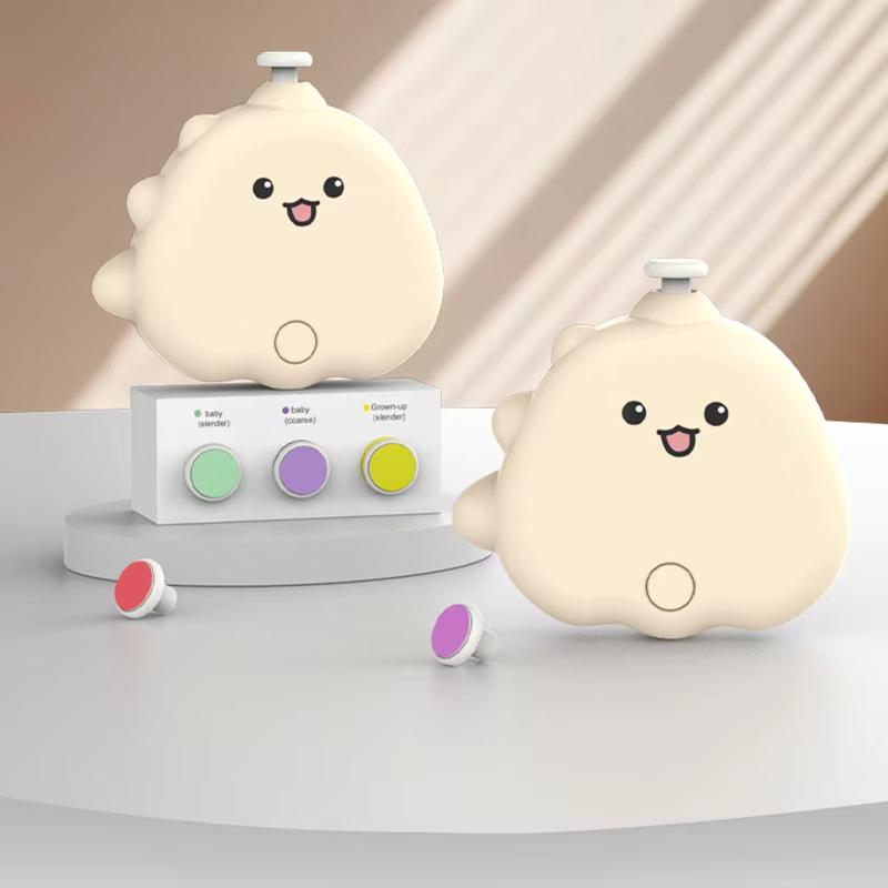Cute Dinosaur Electric Nail Grinder, Electric Nail Polish Remover for Babies, Anti Scratch, Portable Nail Clipper, Nail Trimming