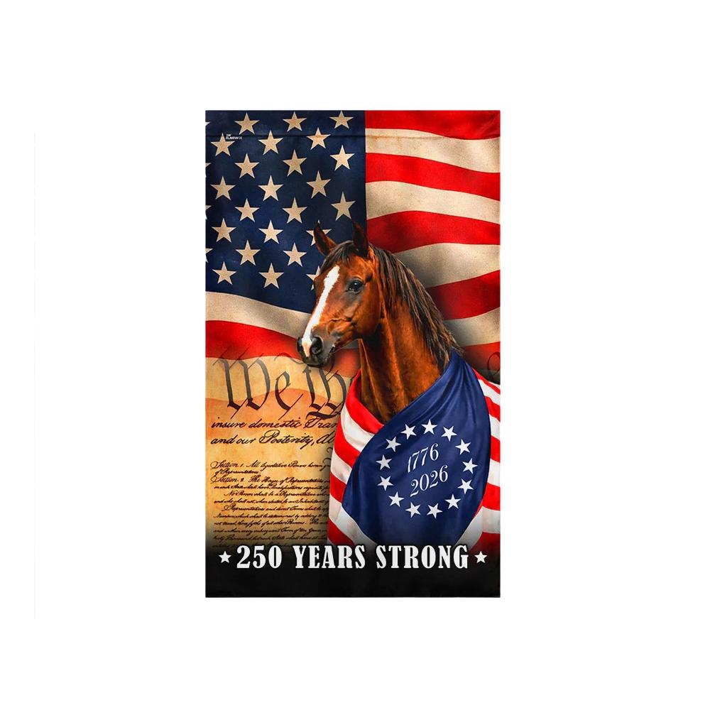 

250th Anniversary Garden Flag, Single Sided One Size